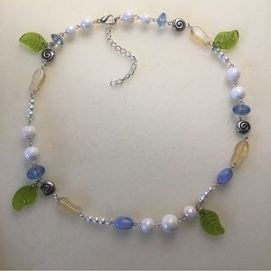 Handcrafted glass bead jewelry set